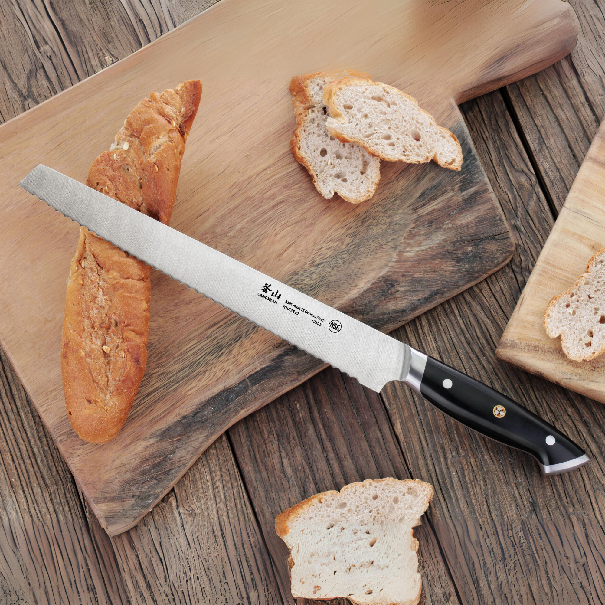 Z Series 10.25-Inch Bread Knife, Forged German Steel, 62502