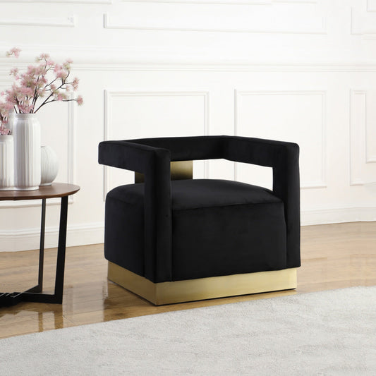 Armani Velvet Accent Chair