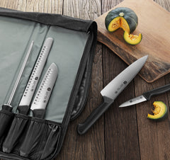 Top Cut P2 Series 9-Piece Knife Bag Set, Swedish 12C27 Steel, 1020120