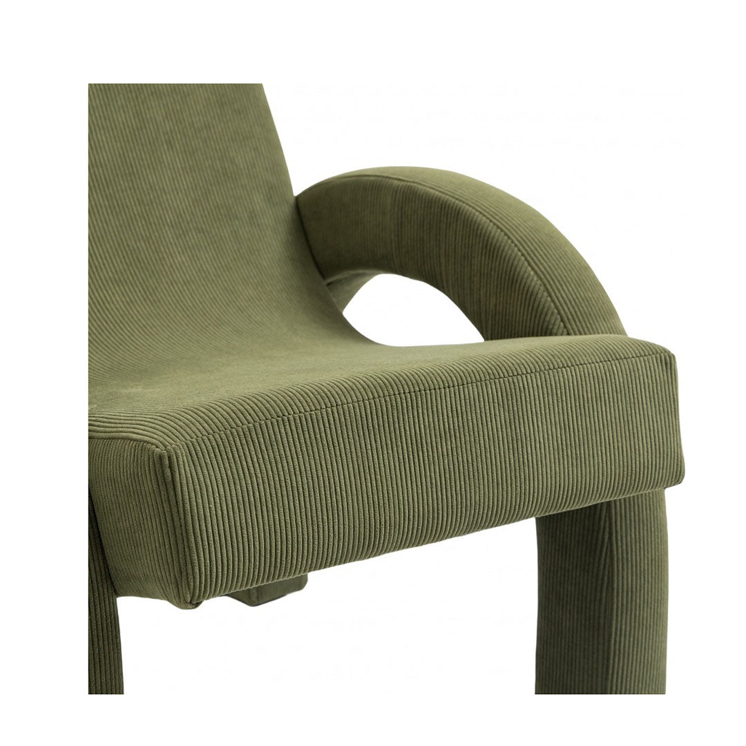 Corduroy Fabric Accent Chair