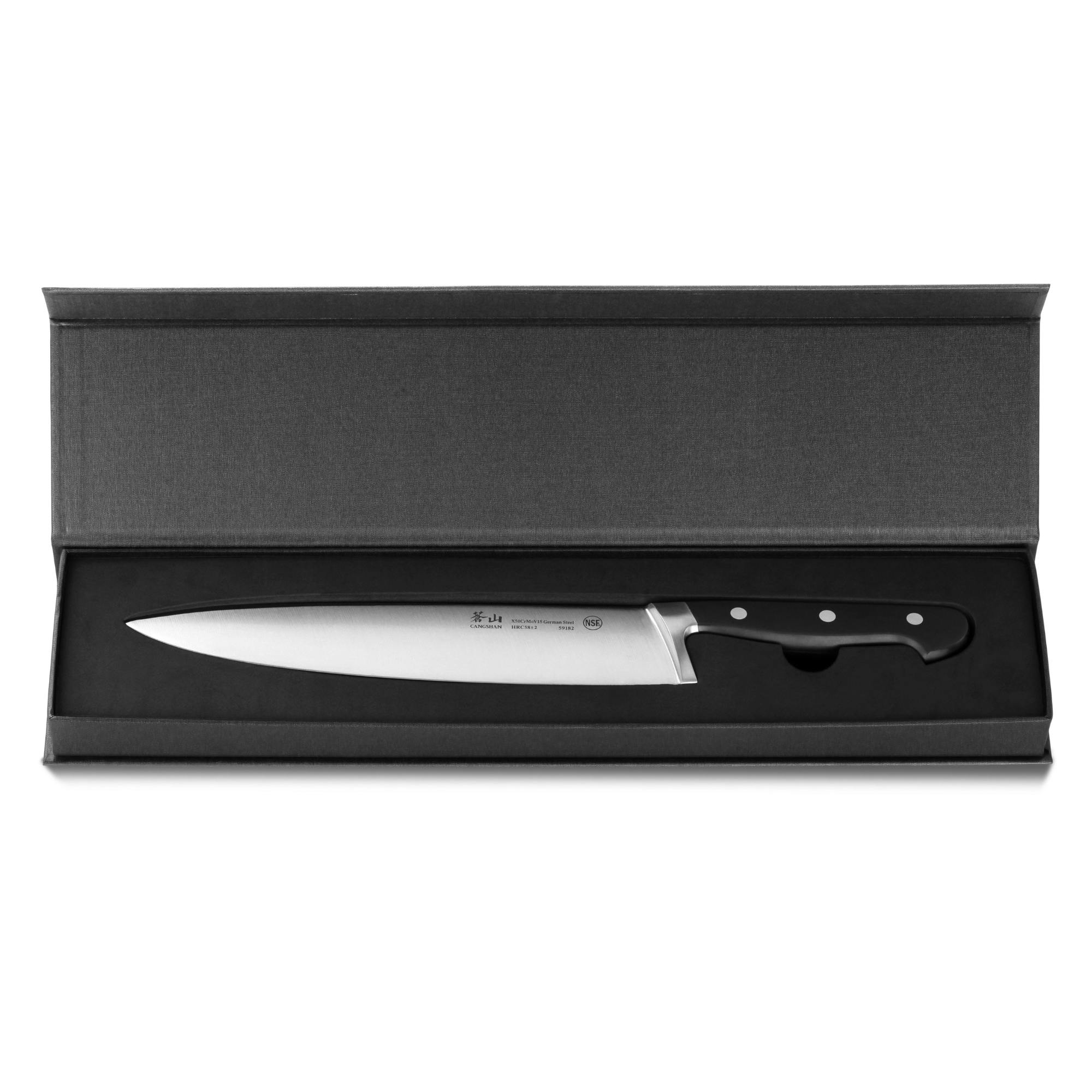 V2 Series Chef Knife, 9.5-Inch, Forged German Steel, 59182