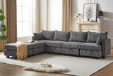 HARLOW 114" Corduroy Sofa w/ Storage