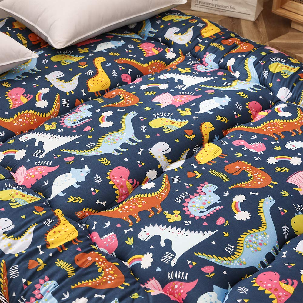 MAXYOYO Japanese Floor Futon Mattress, Dinosaur