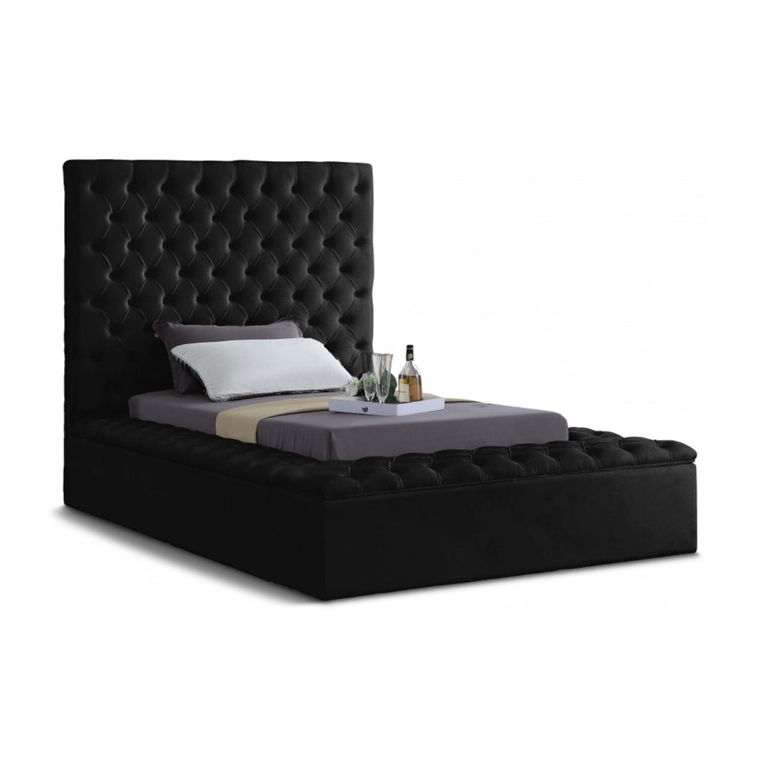 Bliss Velvet Twin Bed