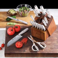 L & L1 Series 17-Piece Knife Set, Forged German Steel