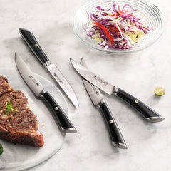 ELBERT Series 4-Piece Fine-Edge Steak Knife Set, Forged German Steel