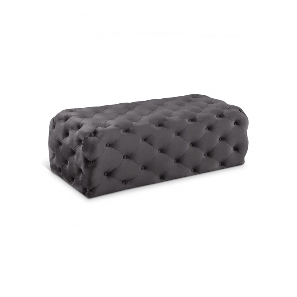 Casey Velvet Ottoman | Bench