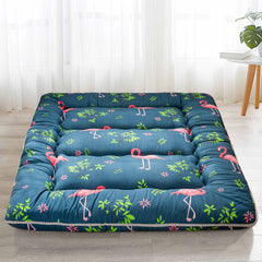 MAXYOYO Flamingo Japanese Floor Futon Mattress，Memory Cotton Futon Mattress