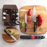 L & L1 Series 10-Piece Knife Block Set, Forged German Steel