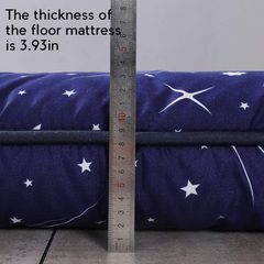 MAXYOYO Navy Starry Sky Japanese Floor Futon Mattress, Suitable For Living Room Futon Matrress