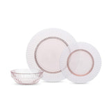 Archie Pink 12pc Dinnerware Set