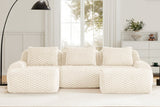LAURENT 114" 3-Seater Sofa with 2 Ottomans