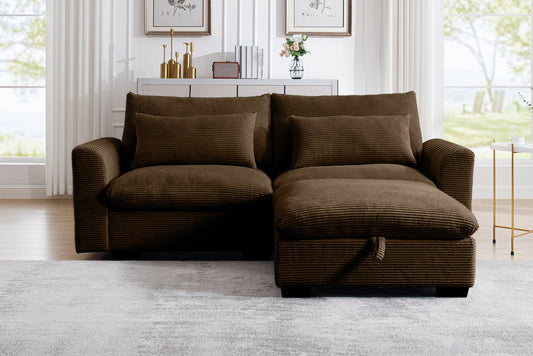 HARMONY 86" Sofa Loveseat with 1 Ottoman