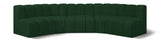 Arc - Boucle Fabric 5 Piece U-Shaped Modular Sofa