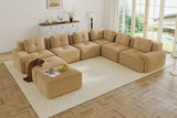 CORDELIA 151" 6-Seater Sofa with 2 Ottomans
