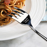 RAIN II Series Serving Fork, Forged Stainless Steel, Mirror Finish