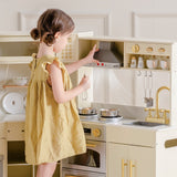 ROBUD Wooden Light Luxury Corner Kitchen