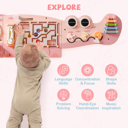 ROBUD Wooden Wall-Mounted Busy Board