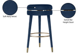 Coral Velvet Swivel Bar Stool - Elegant Contemporary Design with Durable Wood Frame & Metal Accents