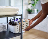 EasyStore™ Large Ecru Bathroom Storage Basket