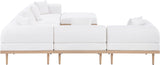 Laguna - 7 Piece Resilient Water Resistant Fabric 142" Upholstered Outdoor Patio Modular Sectional