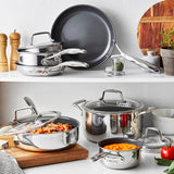 ZWILLING Energy Plus 10-pc Stainless Steel Ceramic Nonstick Cookware Set