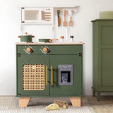 ROBUD Wooden Kids Play Kitchen Set - Vintage Green