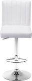 Joel Velvet Adjustable Stool Set of 2 - Luxurious Comfort with Chrome Base for Modern Spaces