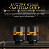The Wine Savant Camera Lens Whiskey Glasses |Set of 2