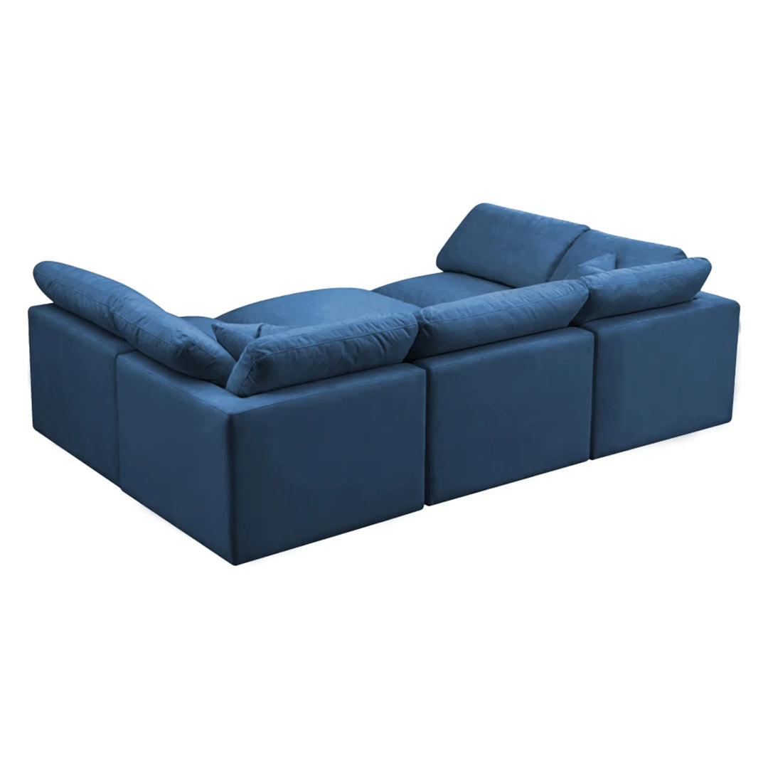 Plush Velvet Standard Comfort Modular Sectional