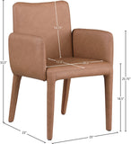 Pelle Vegan Leather Dining Chair - Stylish, Durable, and Contemporary Design for Elegant Dining Spaces