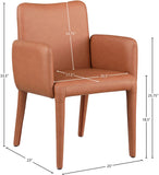 Pelle Vegan Leather Dining Chair - Stylish, Durable, and Contemporary Design for Elegant Dining Spaces