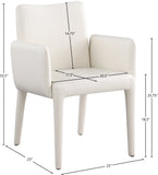 Pelle Vegan Leather Dining Chair - Stylish, Durable, and Contemporary Design for Elegant Dining Spaces