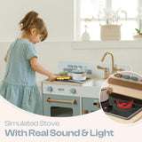 ROBUD Wooden Kids Play Kitchen - Montessori