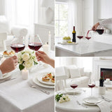 Confetti Stemmed Wine Glasses Set of 2, 20oz Multicolor Clear Glass