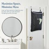 Door Hanging Laundry Bag - Black - L