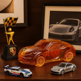 Car Whiskey Decanter 8.5oz, Nascr Porsche Coupe Sports
