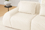 LAURENT 82" Loveseat with 1 Ottoman