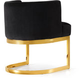 Gianna Velvet Dining Chair - Contemporary Retro Design with Plush Comfort and Stunning Gold Base