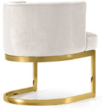 Gianna Velvet Dining Chair - Contemporary Retro Design with Plush Comfort and Stunning Gold Base