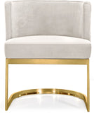 Gianna Velvet Dining Chair - Contemporary Retro Design with Plush Comfort and Stunning Gold Base