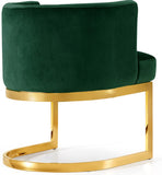 Gianna Velvet Dining Chair - Contemporary Retro Design with Plush Comfort and Stunning Gold Base