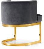 Gianna Velvet Dining Chair - Contemporary Retro Design with Plush Comfort and Stunning Gold Base