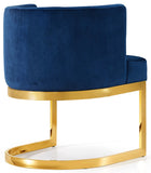 Gianna Velvet Dining Chair - Contemporary Retro Design with Plush Comfort and Stunning Gold Base