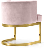 Gianna Velvet Dining Chair - Contemporary Retro Design with Plush Comfort and Stunning Gold Base