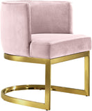 Gianna Velvet Dining Chair - Contemporary Retro Design with Plush Comfort and Stunning Gold Base