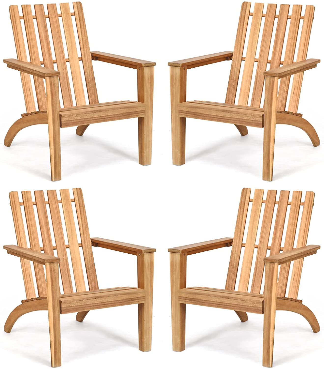 Adirondack Chair Acacia Wood Outdoor Armchairs