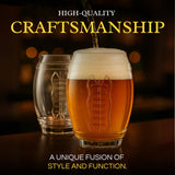 2 Football Beer Glass, 20 Ounce Tumbler Clear Glasses