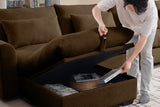 HARMONY 86" Sofa Loveseat with 1 Ottoman
