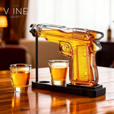Gifts for Men Dad, 9 Oz Whiskey Gun Decanter Set